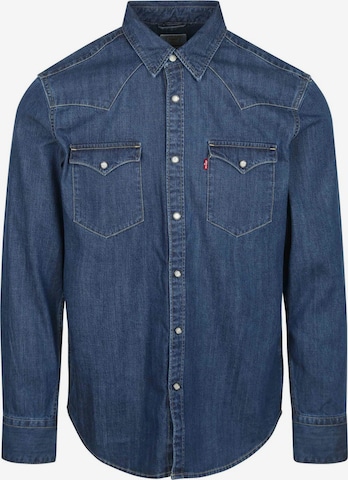 LEVI'S ® Košile 'M' Barstow Western Standard Lower Haight Med Indigo Flat Finish Shirt' – mix barev: přední strana