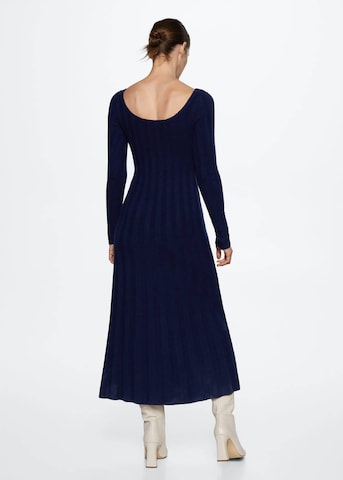 MANGO Knitted dress 'Berni' in Blue