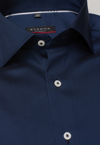 ETERNA Slim fit Button Up Shirt in Blue