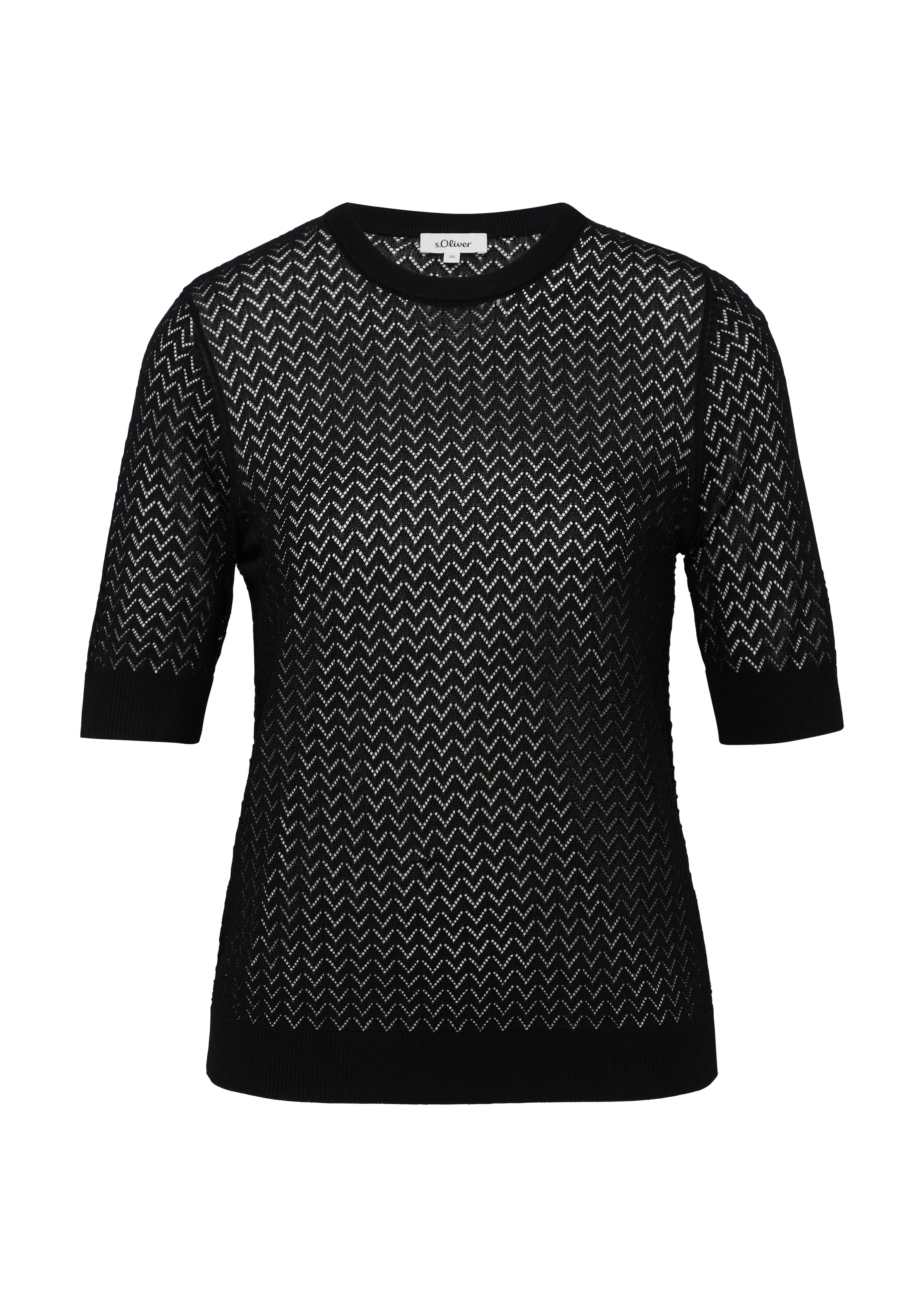 s.Oliver Trui in Zwart: voorkant