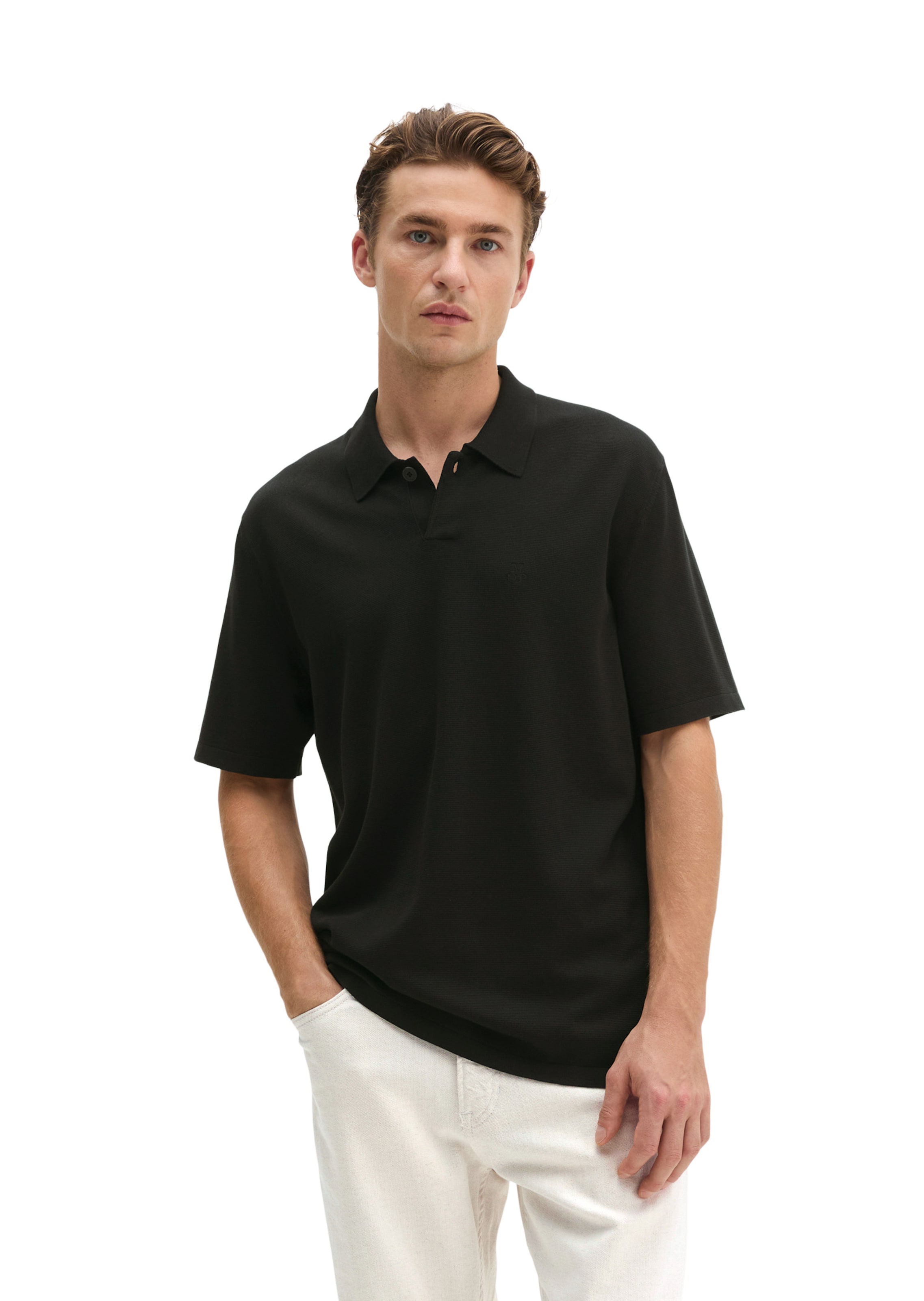 Marc O'Polo Shirt in Schwarz: Vorderseite