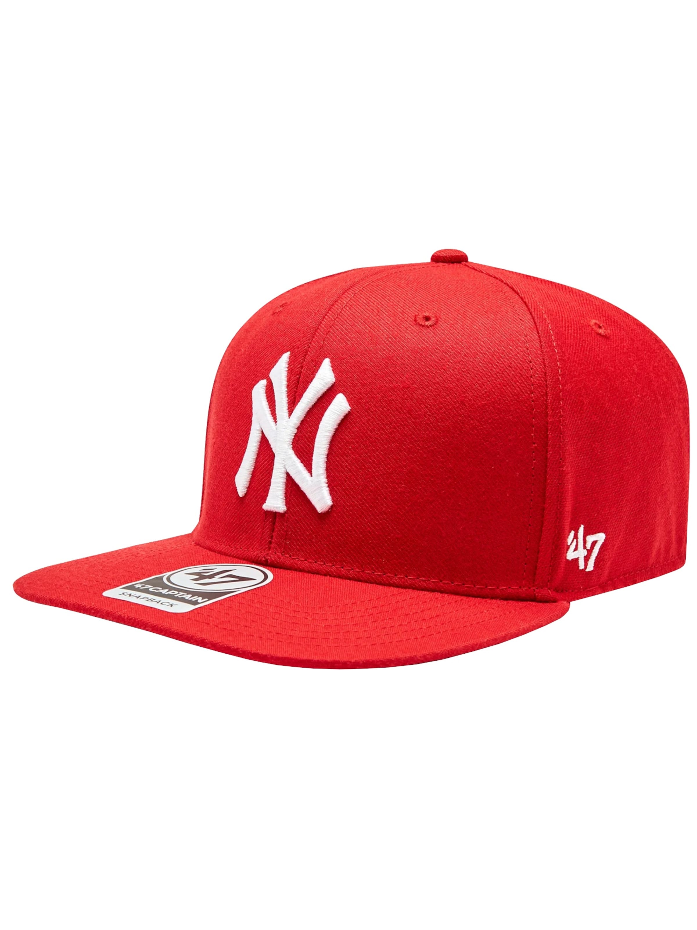 47 Cap '47 Brand MLB New York Yankees No Shot Cap' in Red: front