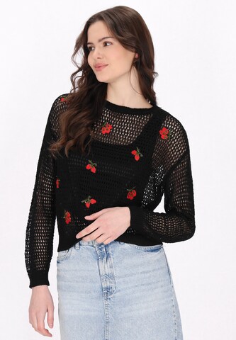 MYMO - Pullover em preto: frente