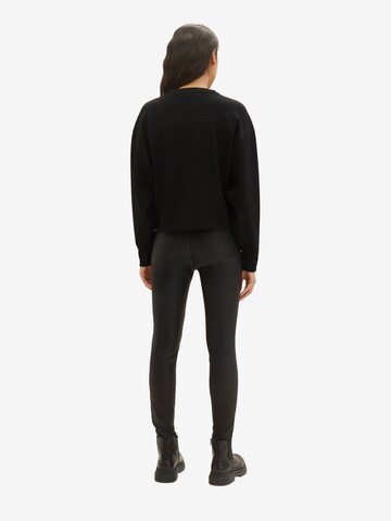 TOM TAILOR DENIM - Regular Leggings em preto