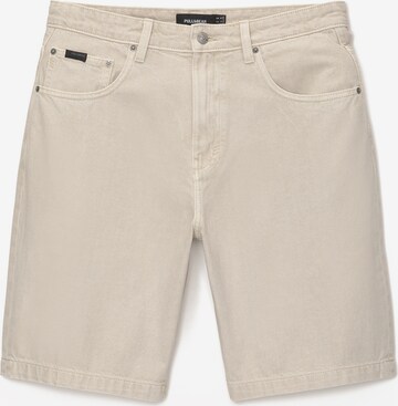 Pull&Bear Loose fit Jeans in Beige: front