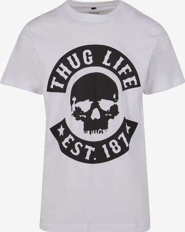 Thug Life Shirt in White: front
