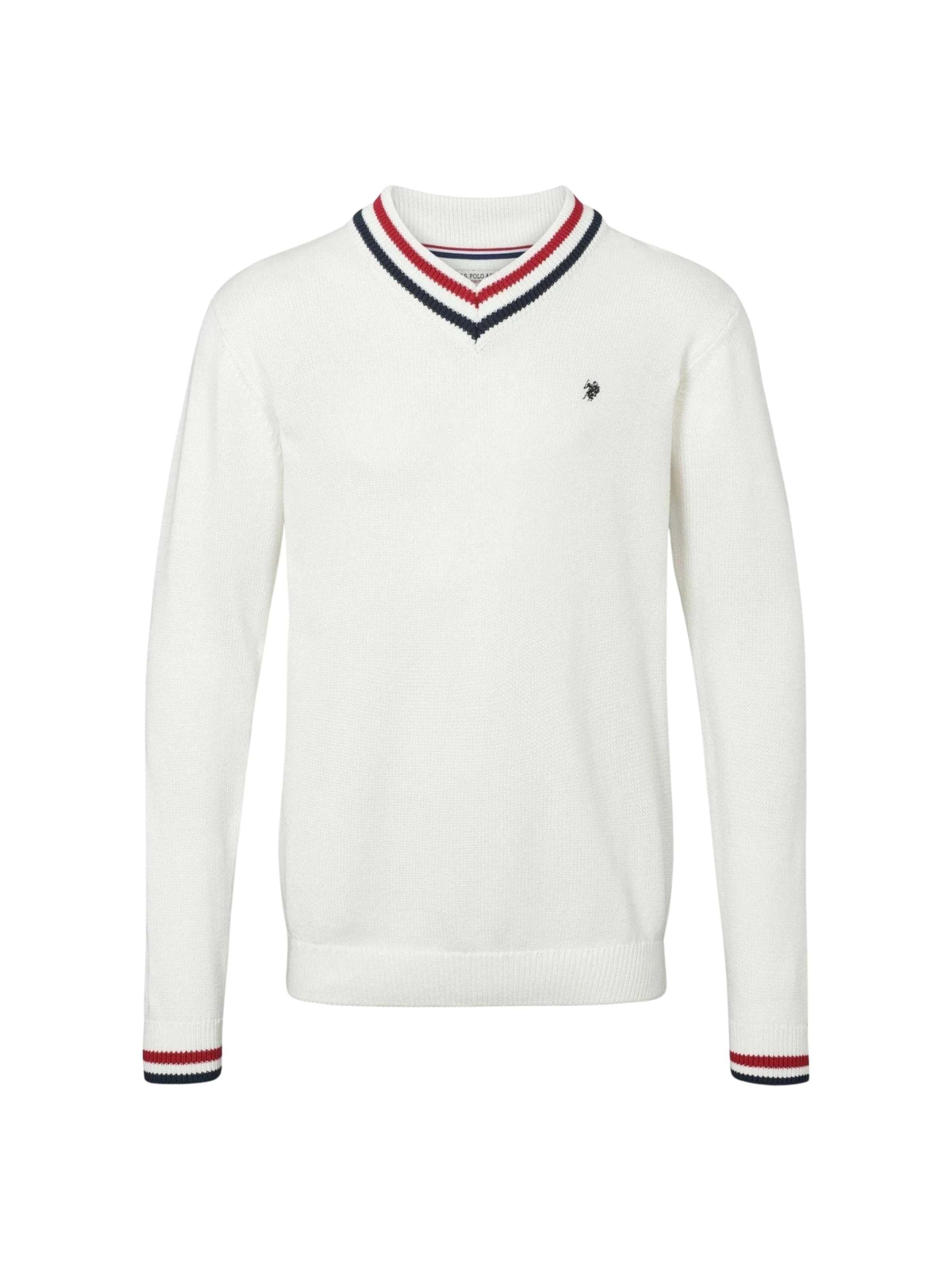 U.S. POLO ASSN. Pullover ' Edmond ' in Weiß: Vorderseite