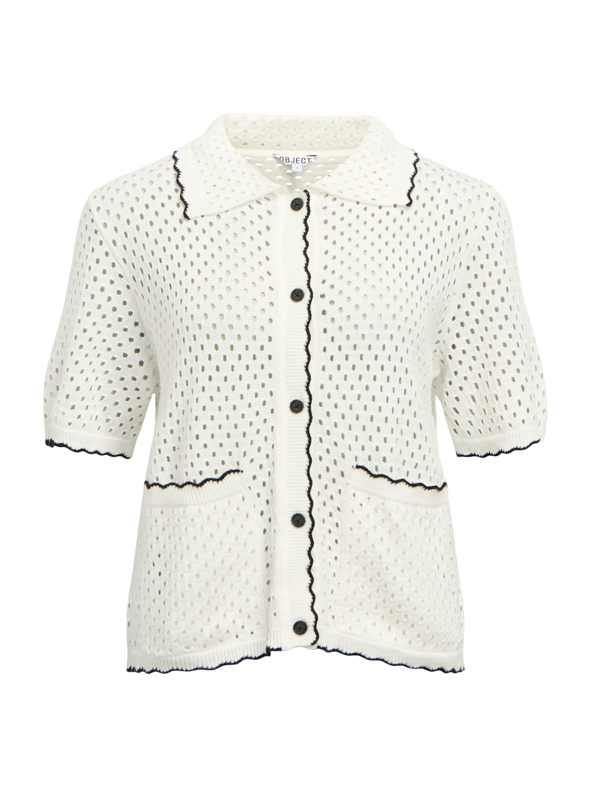 OBJECT Neuletakki 'OBJLYNEL' värissä valkoinen: etupuoli