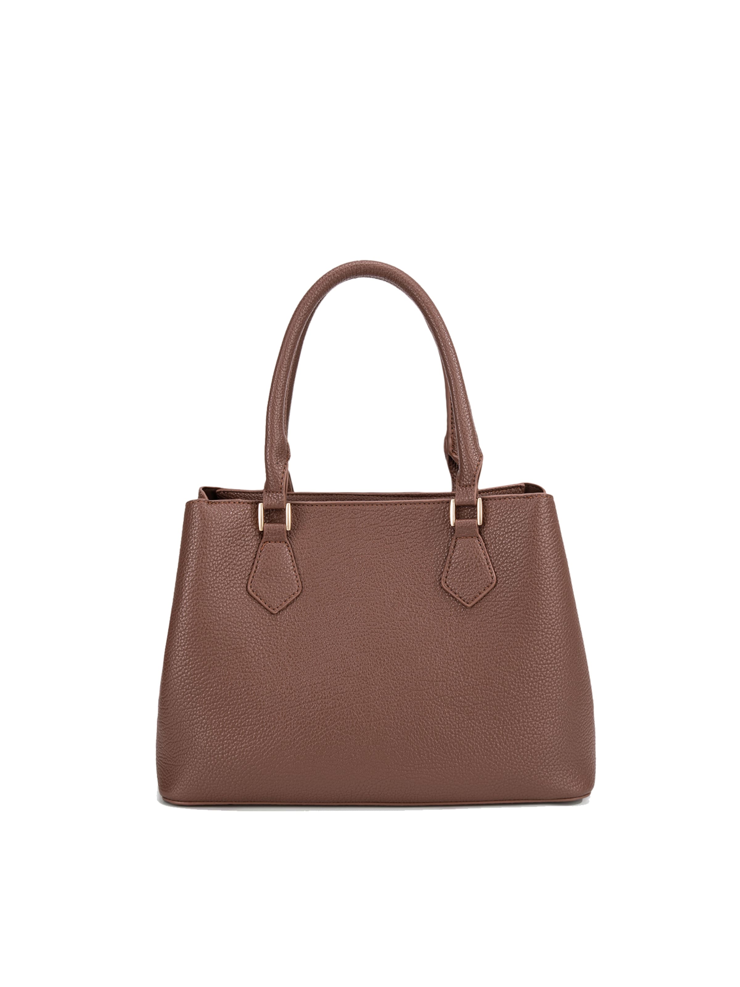 Borsa a mano 'Borsa a Mano Donna Vegan Leather con Tracolla Rimovibile - Diana&Co' di Diana&Co. in marrone