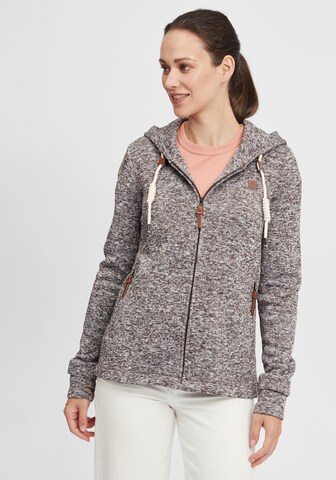 Oxmo Fleece Jacket 'Thory' in Grey: front