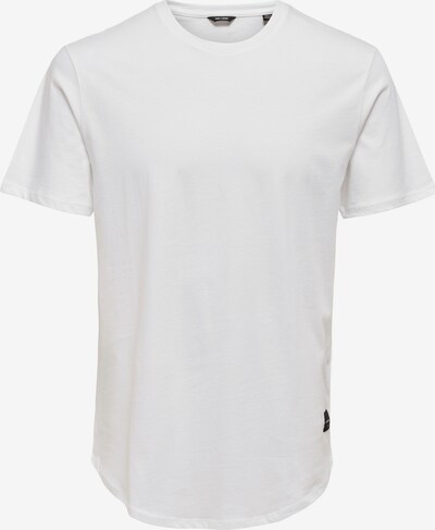 Only & Sons Shirt 'Matt' in de kleur Zwart / Wit, Productweergave
