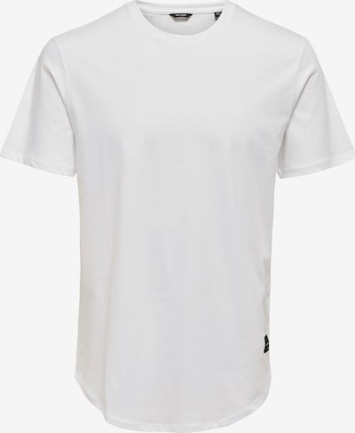 Only & Sons T-Shirt 'Matt' in schwarz / weiß, Produktansicht