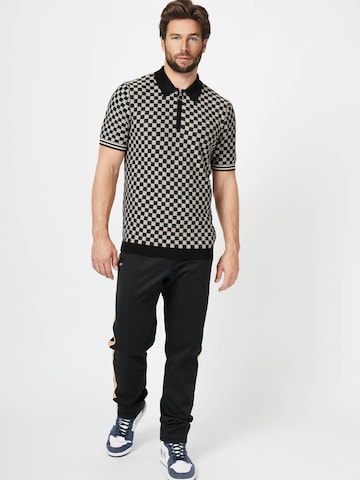 4funkyflavours Shirt 'Dominoes' in Zwart