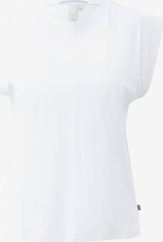 T-shirt QS en blanc : devant