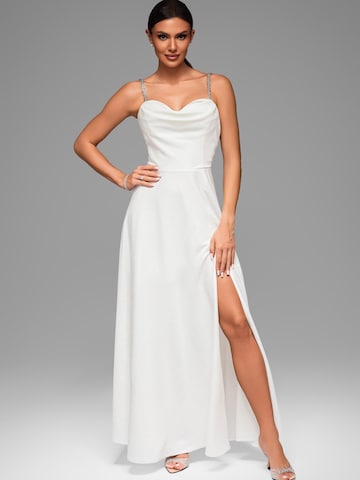 Ombre Abendkleid‌‌‌‌‌‌‌‌‌ in Beige: Vorderseite