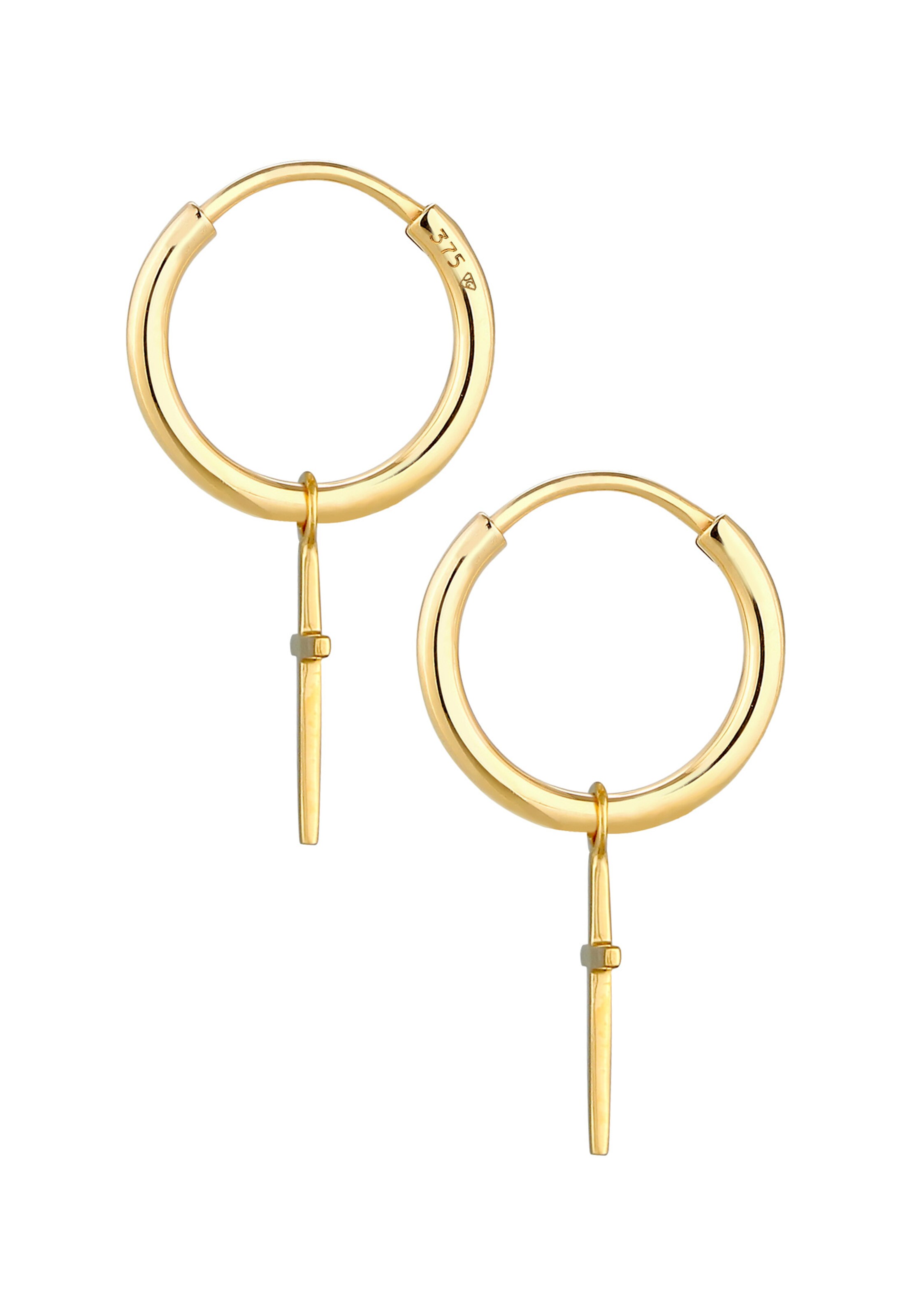 ELLI PREMIUM Ohrringe Kreuz in Gold