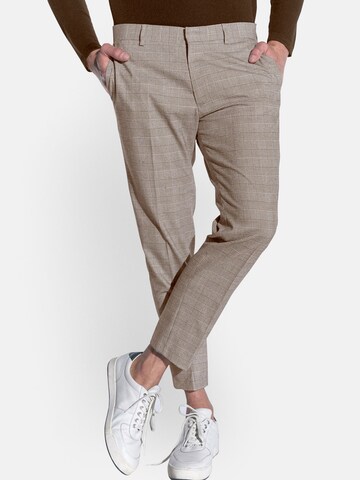 Steffen Klein Slim fit Pants in Brown: front