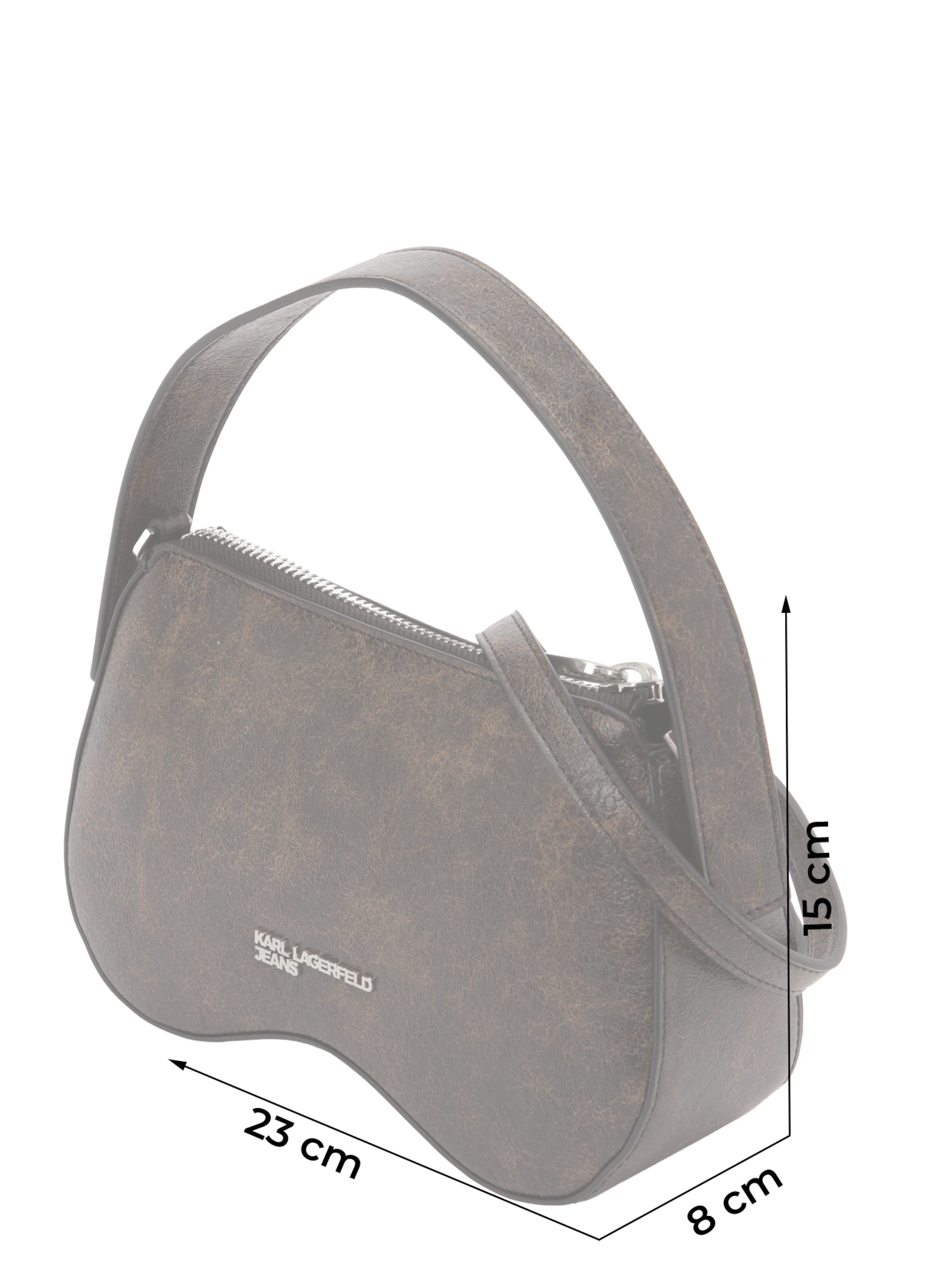 Sacs à main KARL LAGERFELD JEANS en marron : devant