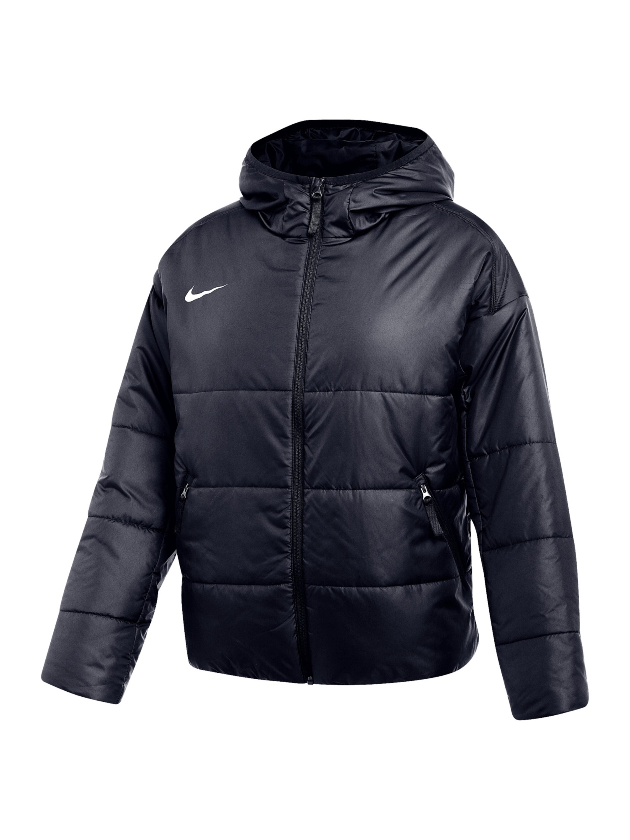 NIKE Sportjacke in dunkelblau / weiß, Produktansicht