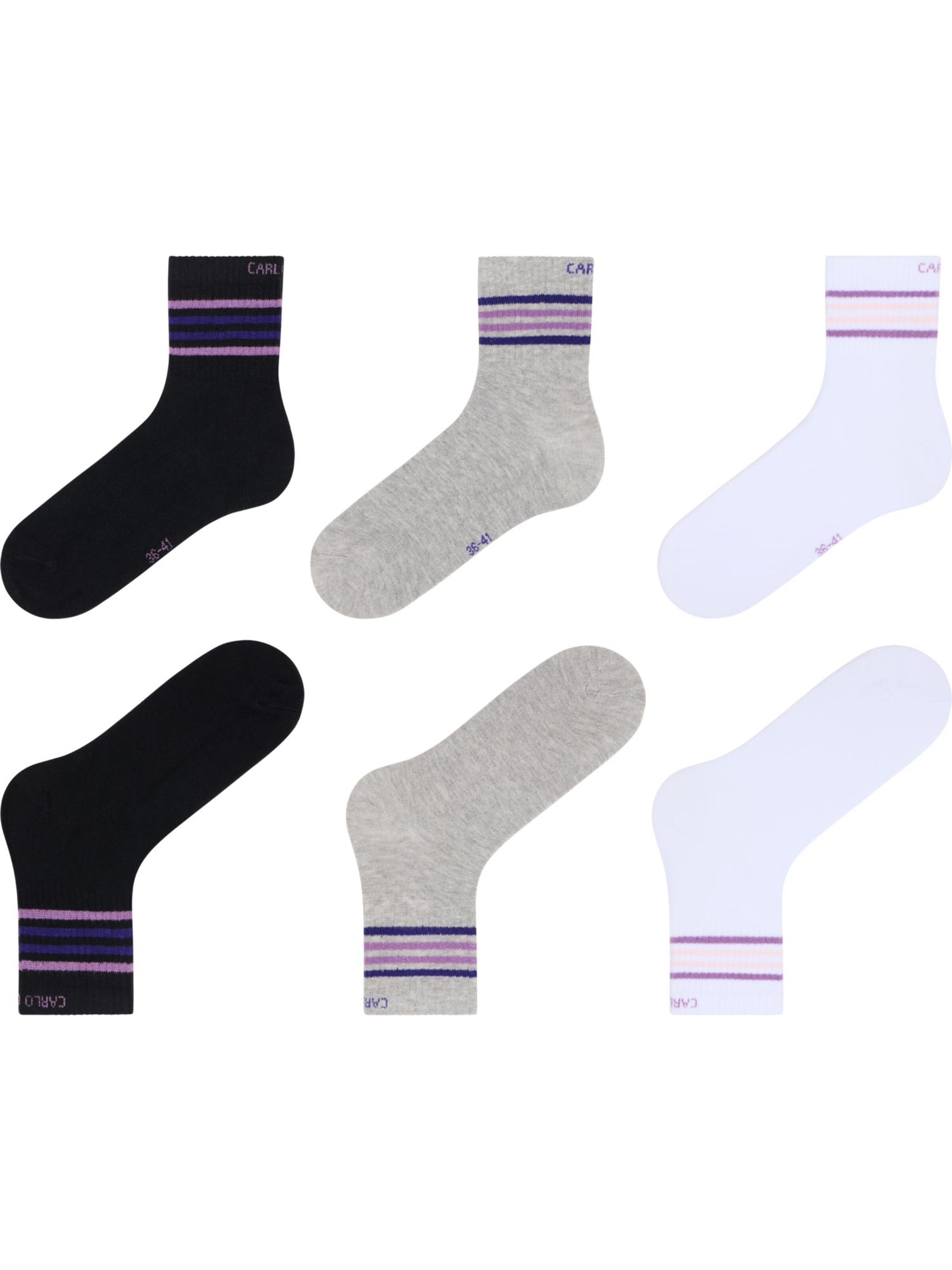 Chaussettes 'Ellmenreich' Carlo Colucci en gris