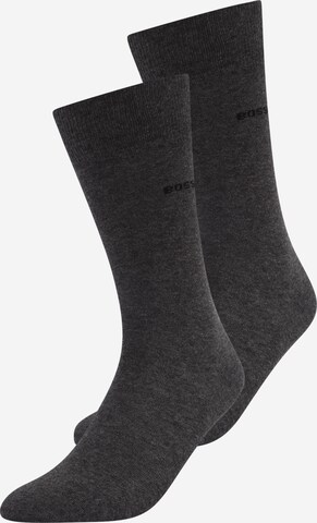 BOSS Socks in Grey: front