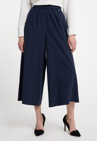 Wide leg Pantaloni di DreiMaster Klassik in blu: frontale