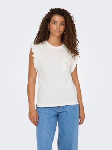 ONLY Shirt in White: front