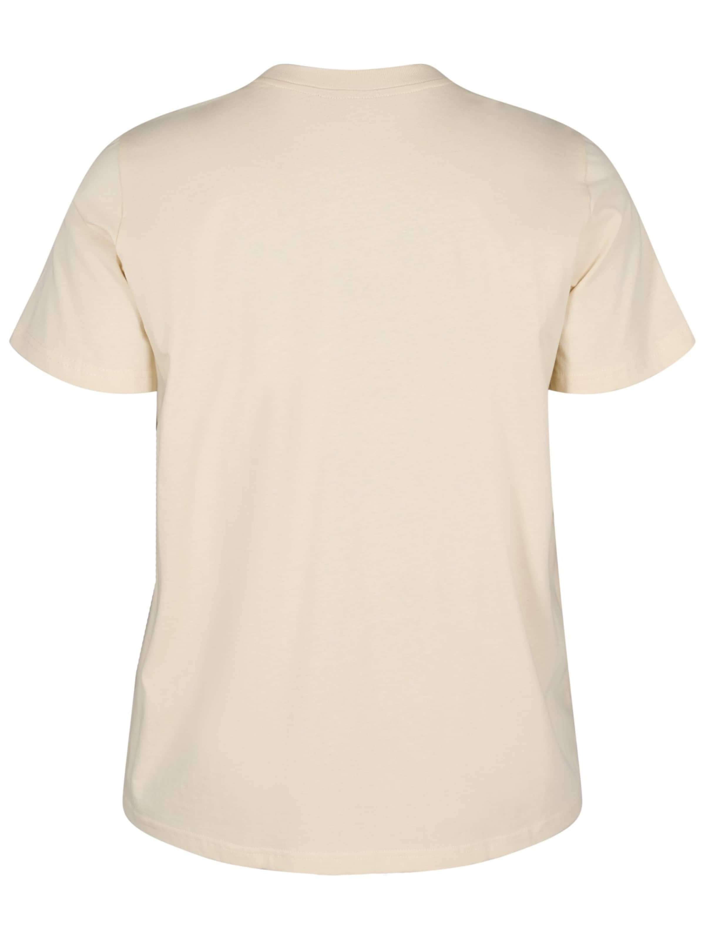 Zizzi Shirt 'VELIN' in Beige