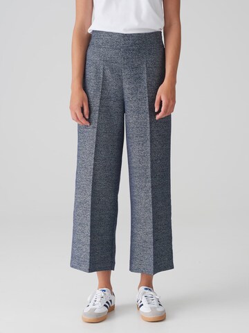 Wide leg Pantaloni con piega frontale 'Misha' di OPUS in blu: frontale