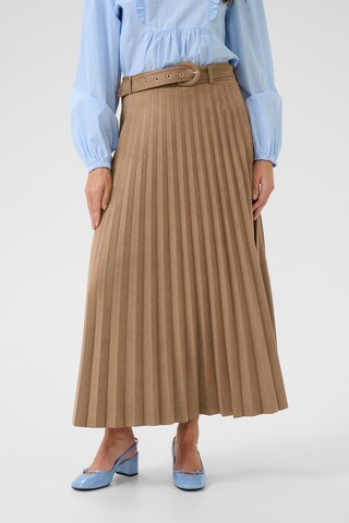 Cream Skirt 'CRCala' in Brown: front