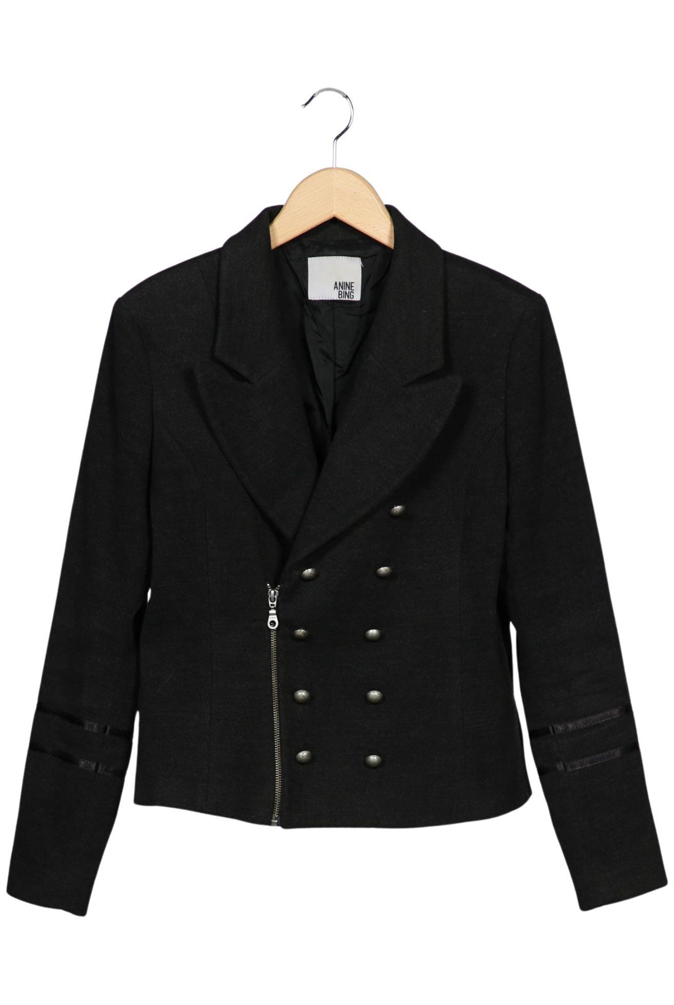 Anine Bing Jacket & Coat in L in Black: front