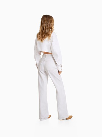 Bershka Wide leg Jeans in White