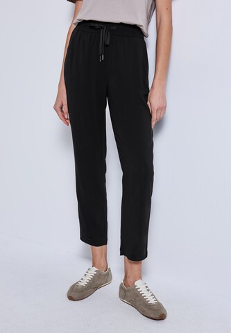 STREET ONE Slimfit Hose in Schwarz: Vorderseite