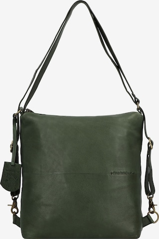 Burkely Schultertasche 'Natural Norah' in Grün: Vorderseite