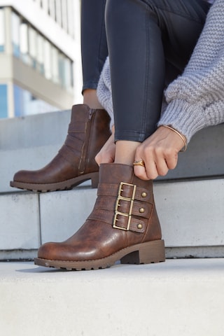 LASCANA Ankle Boots in Brown