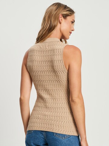 Cardigan 'MOLLY ' Calli en beige : derrière