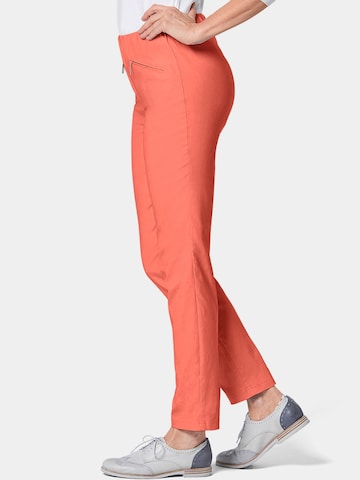 Goldner Slim fit Trousers 'LOUISA' in Orange