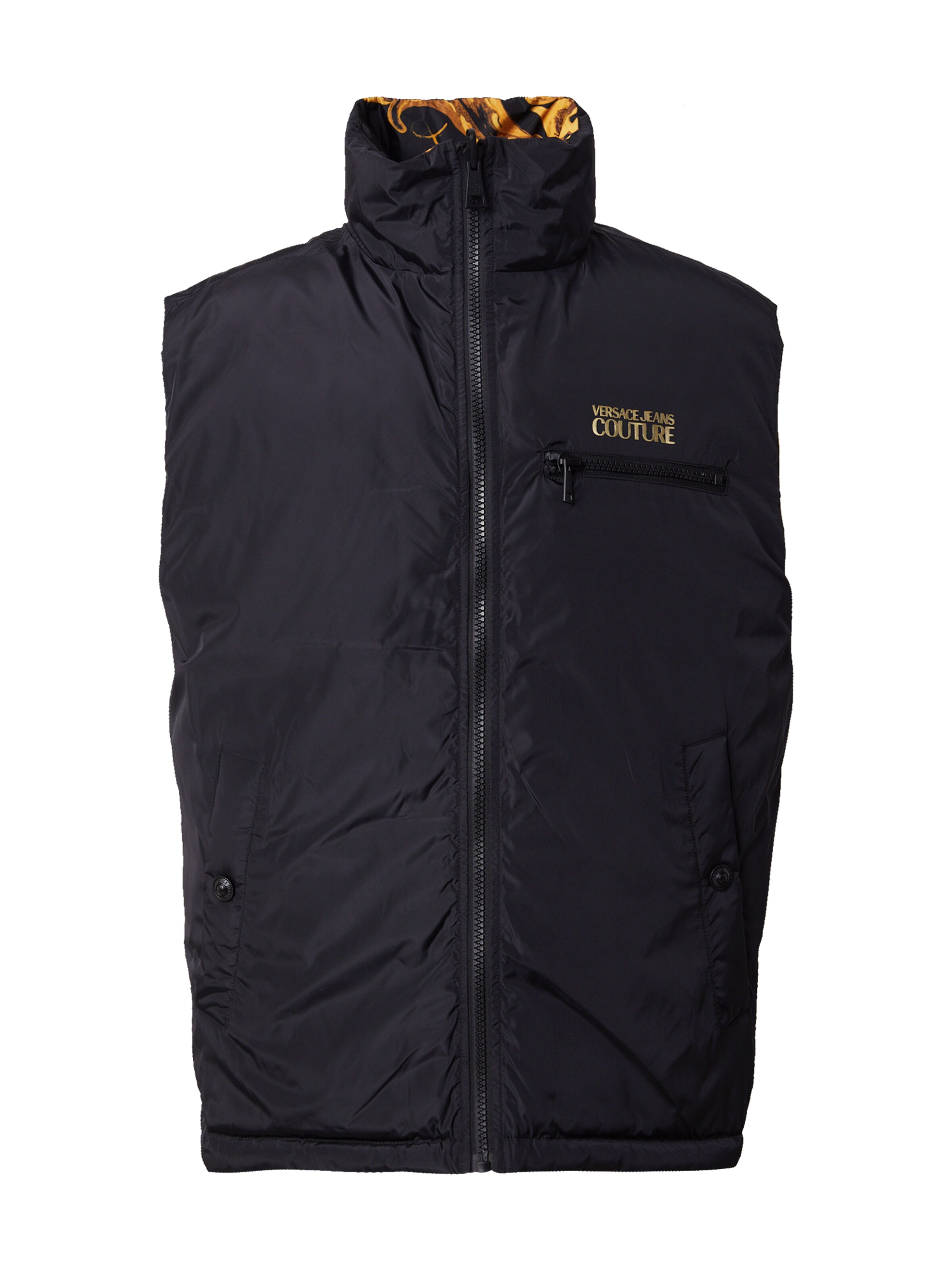 Versace Jeans Couture Väst i svart: framsida