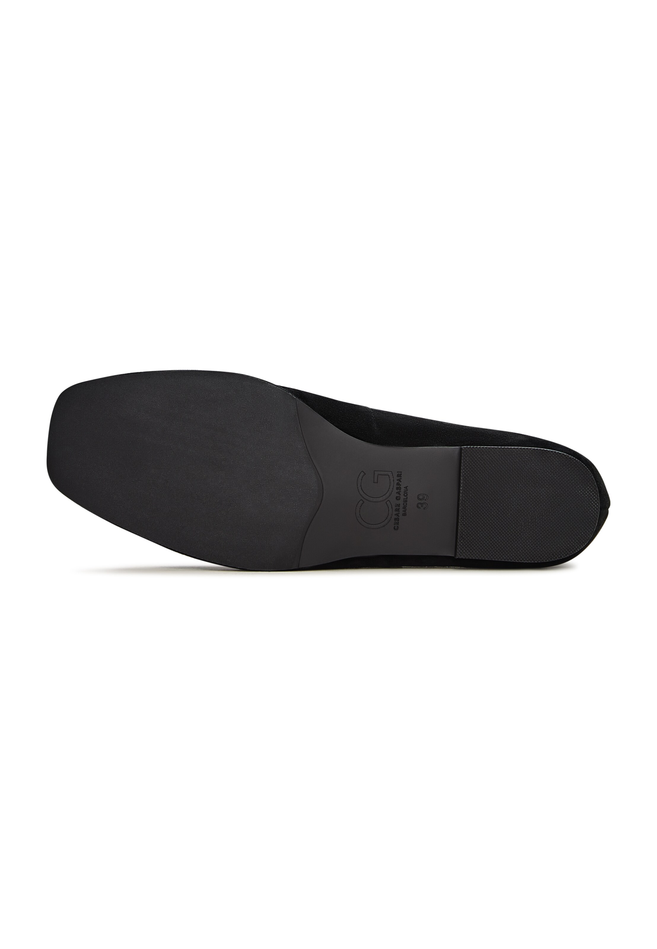 CESARE GASPARI Strap ballerina in Black