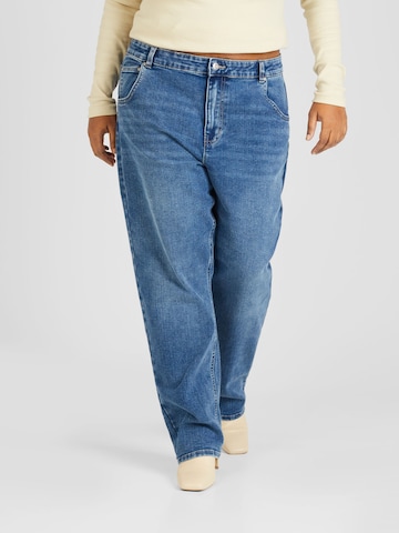 ONLY Carmakoma Loosefit Jeans 'Robbie' in Blauw: voorkant