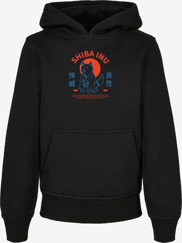 F4NT4STIC Sweatshirt 'Japanischer Shiba Inu Hund' in Schwarz: Vorderseite