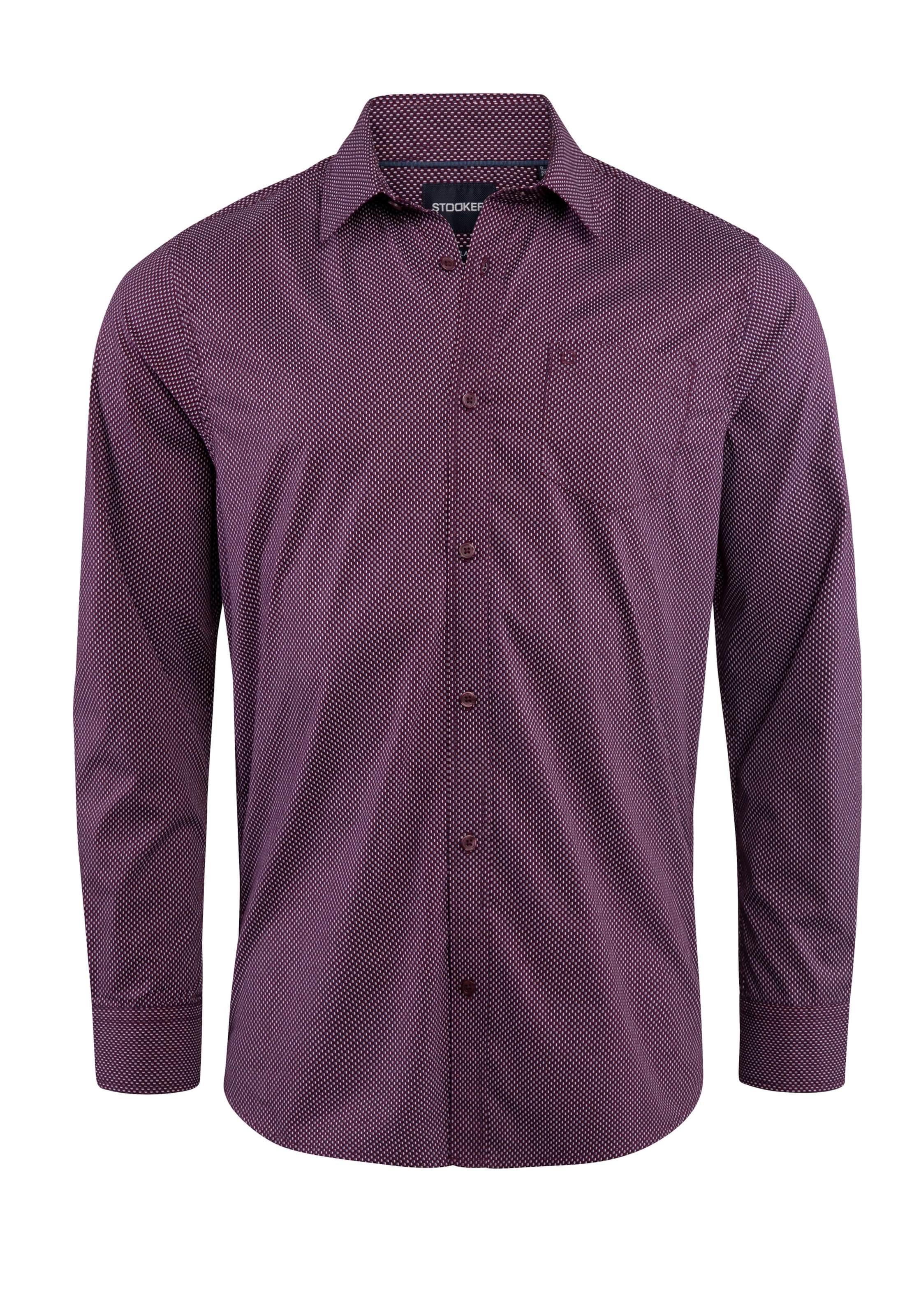 Stooker Men Button Up Shirt 'HUGH' in Purple: front