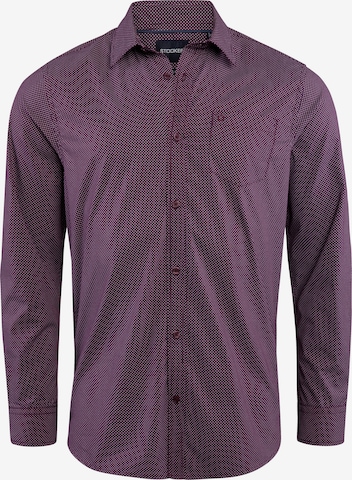 Stooker Men Button Up Shirt 'HUGH' in Purple: front
