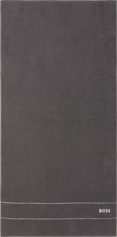 BOSS Home Shower Towel 'PLAIN' in Grey: front