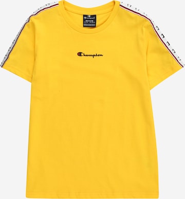 T-Shirt Champion Authentic Athletic Apparel en jaune : devant