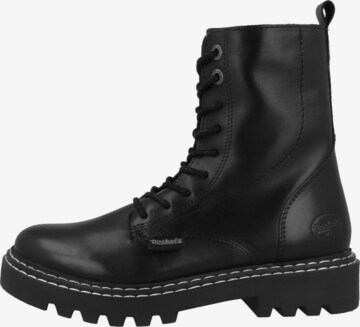 Dockers by Gerli Lace-Up Ankle Boots in Black: front