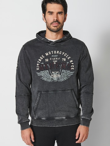 KOROSHI Sweatshirt i grå: framsida