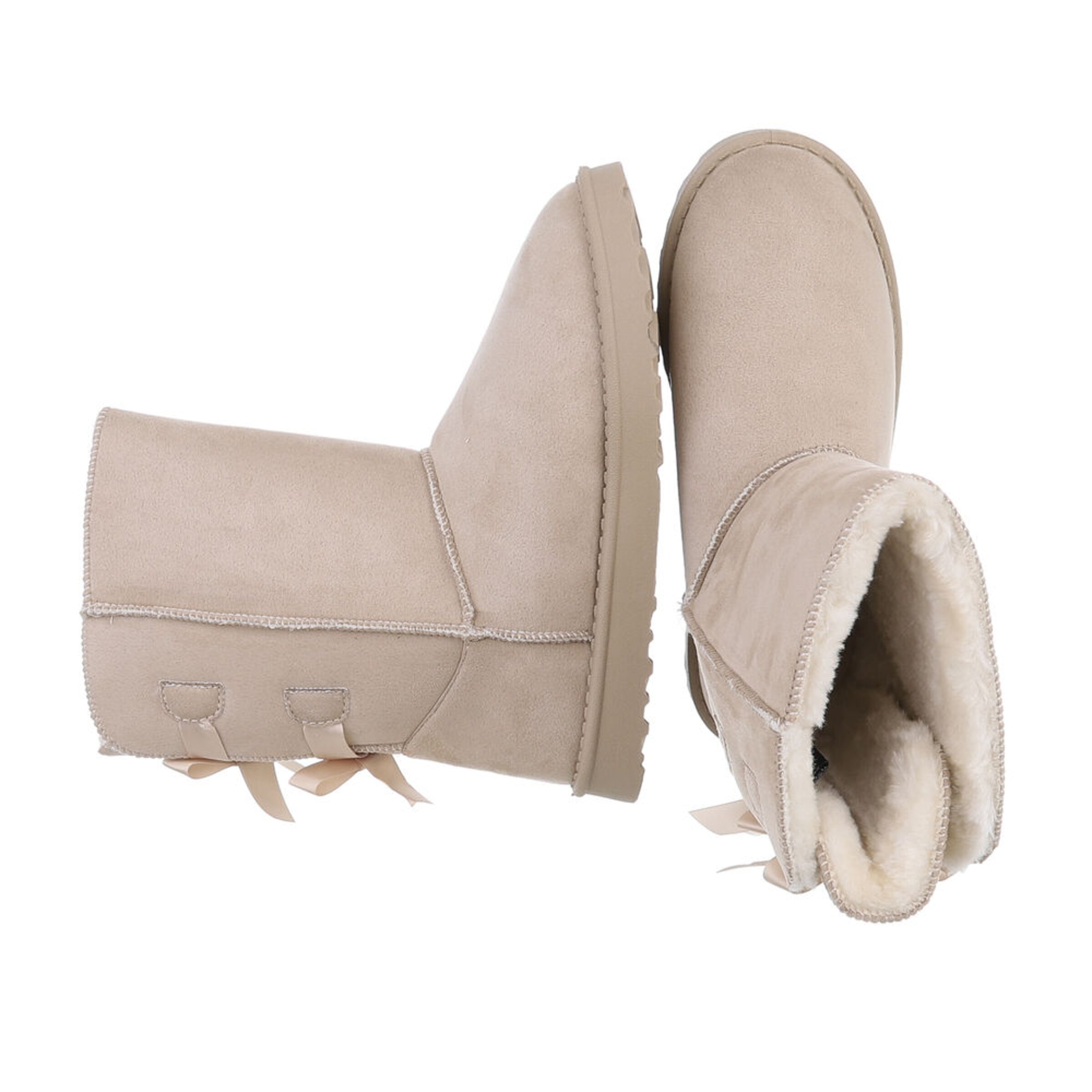 Ital-Design Snow Boots in Beige