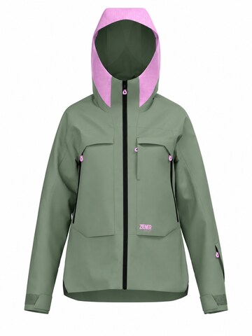ZIENER Athletic Jacket in Green: front
