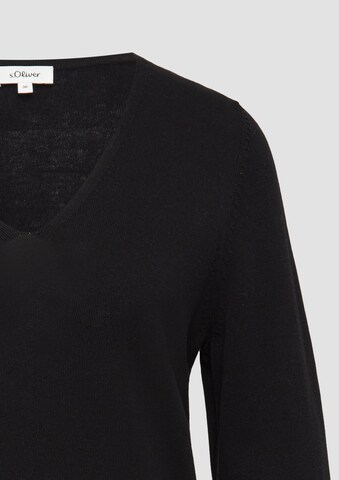 s.Oliver Pullover in Schwarz